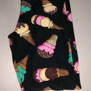 LuLaRoe OS Ice Cream Print leggings